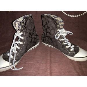 Coach Bonney high top sneakers size 9